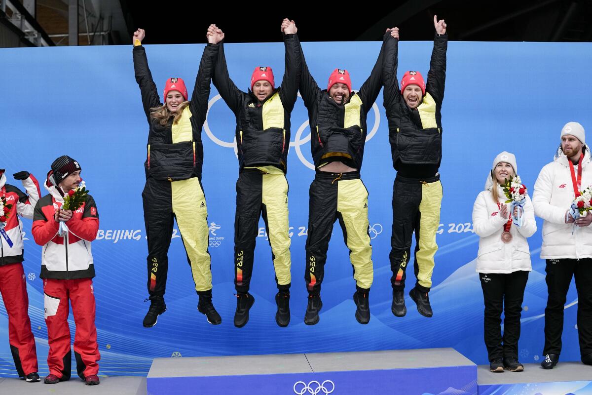 Natalie Geisenberger, Johannes Ludwig, Tobias Wendl an
