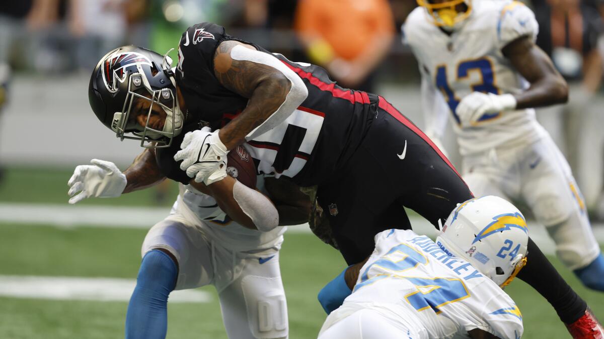 Falcons lose another left guard with Hennessy placed on IR - The San Diego  Union-Tribune