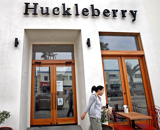 Customers like Shin-Yee Yau, 29, left, are flocking to the new Huckleberry bakery and cafe in Santa Monica, an offshoot of Rustic Canyon Wine Bar & Seasonal Kitchen.