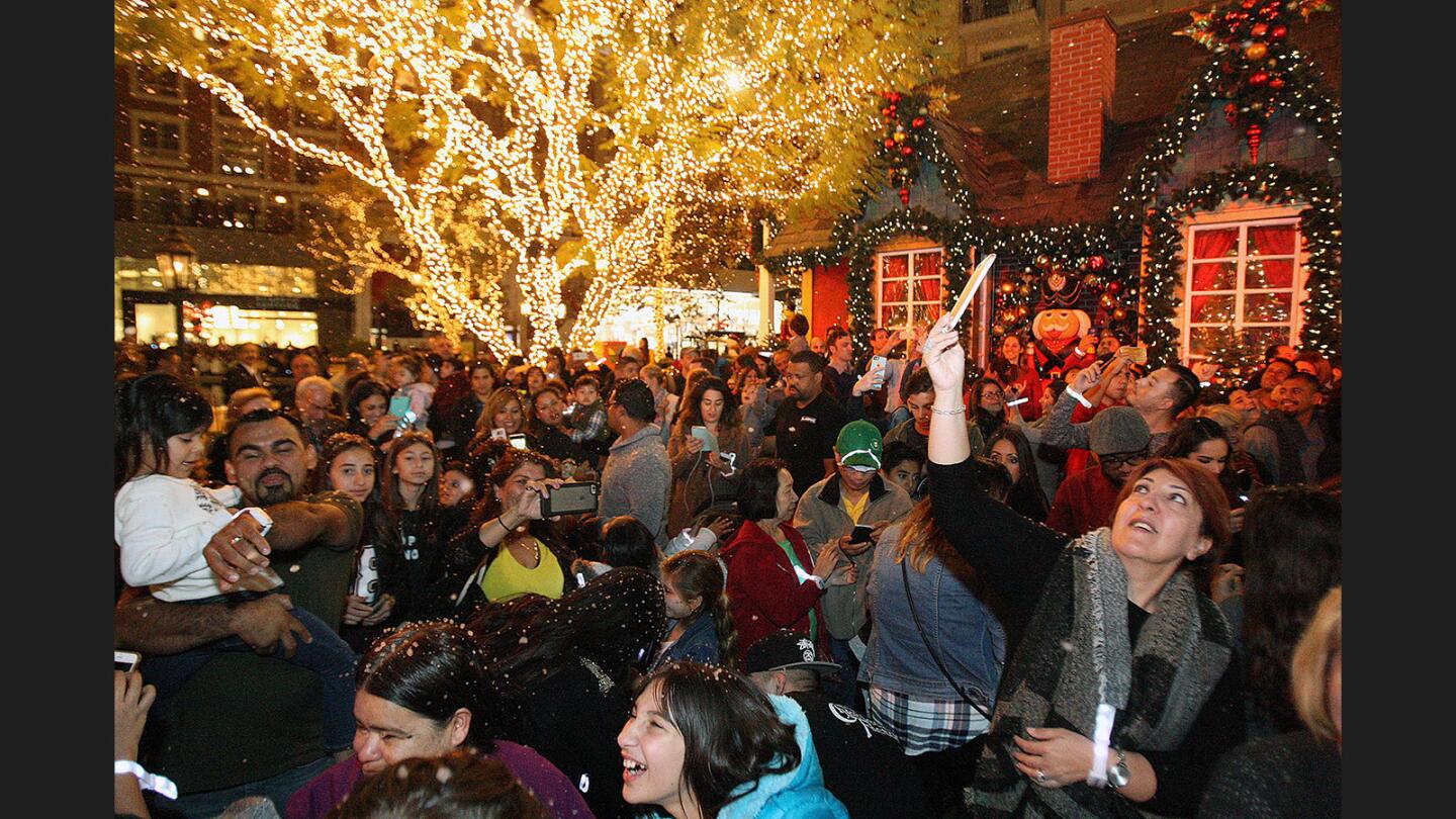 Photo Gallery: Christmas show, Santa, and a tree lighting at the Americana at Brand