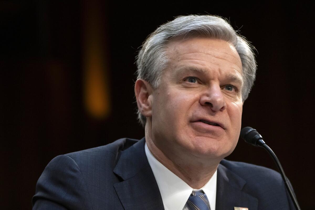 FBI Director Christopher Wray.