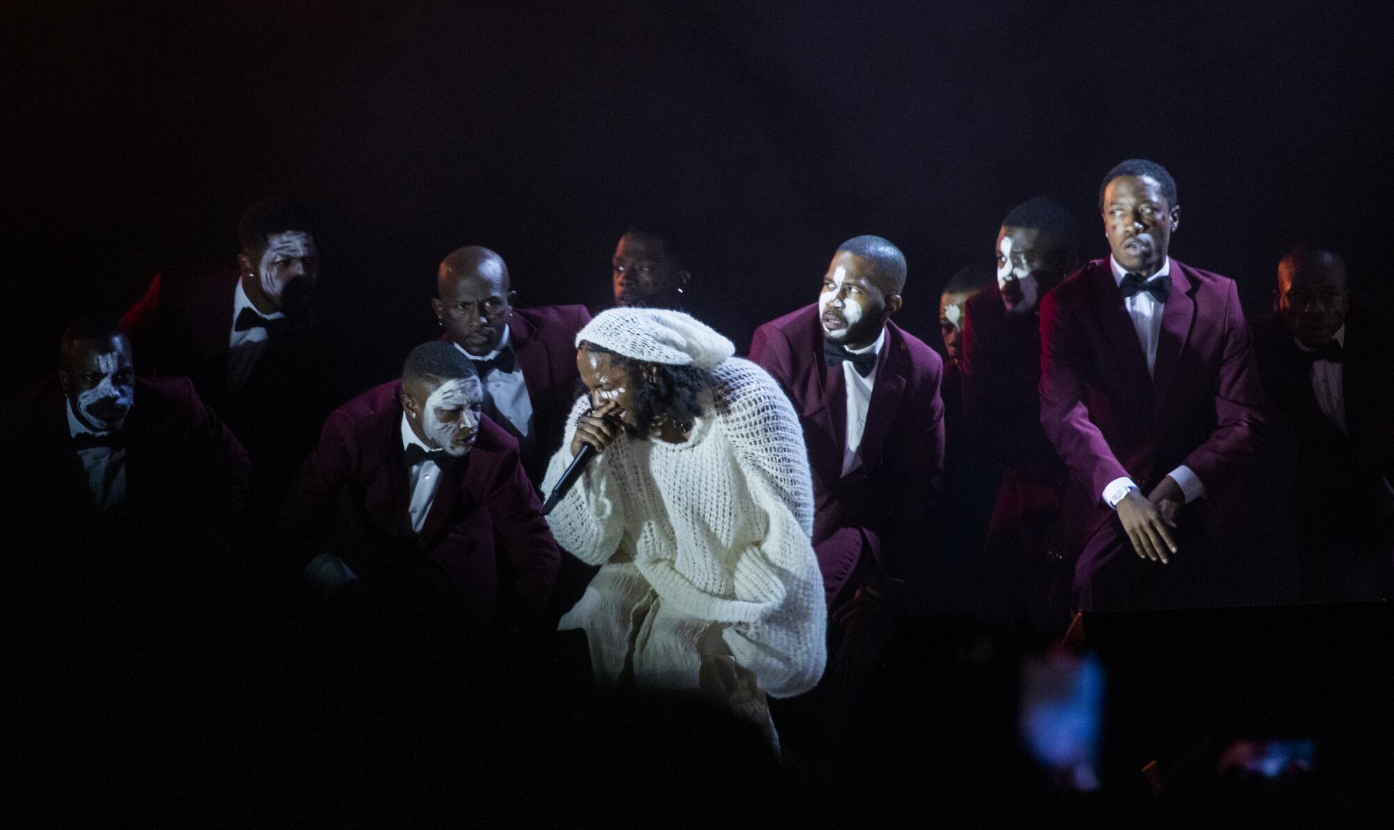 Friday’s headliner Kendrick Lamar performs at the Day N Vegas hip-hop music festival.