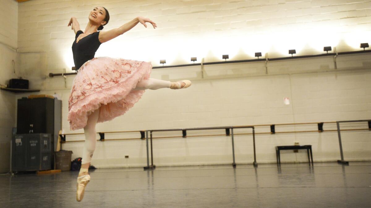 American Ballet Theatre principal dancer Stella Abrera, rehearsing in New York.