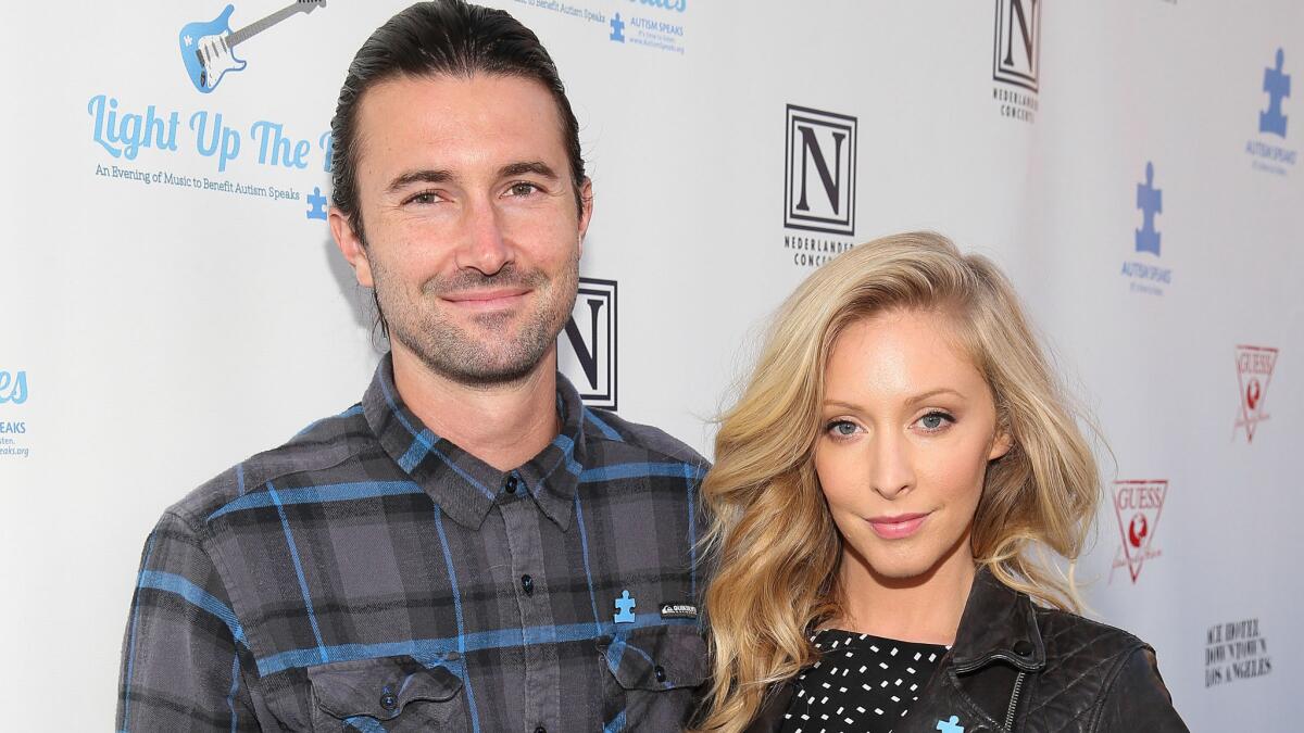 Musician and reality star Brandon Jenner and his wife Leah have welcomed their first child.
