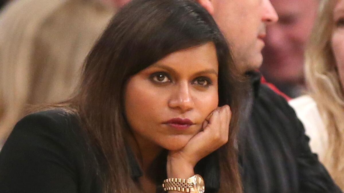 This is Mindy Kaling at a Lakers game in April -- but we like to think that her expression is how every fan of "The Mindy Project" is feeling right about now. Every fan except the ones who are crying hysterically over her show's cancellation, of course.