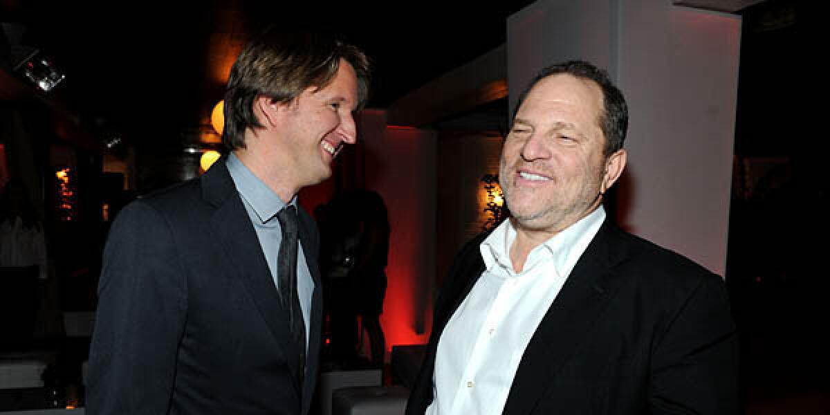"Les Miserables" director Tom Hooper and producer Harvey Weinstein may have reason to party Sunday night.