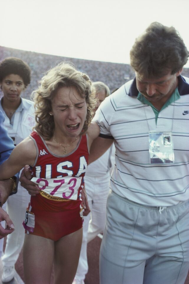 Decker vs. Zola Budd was one of the most anticipated showdowns of those Games. Decker fell. Fergie was wrong: Big girls do cry.