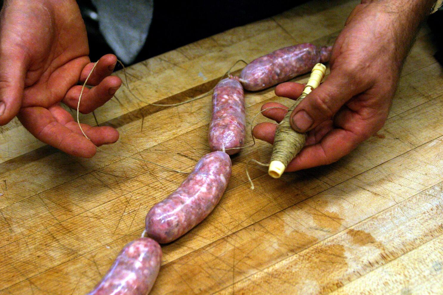Mini-chorizo heads the wrong way in sausage race
