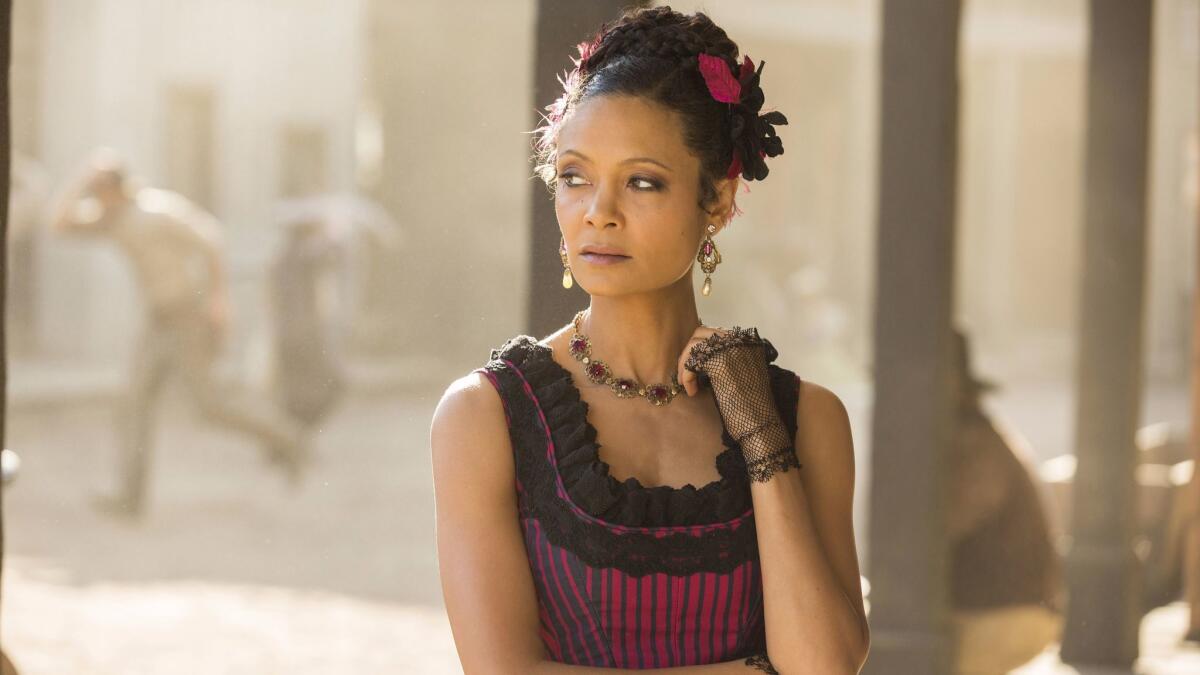 Thandie Newton in a scene from "Westworld." (John P. Johnson / AP)