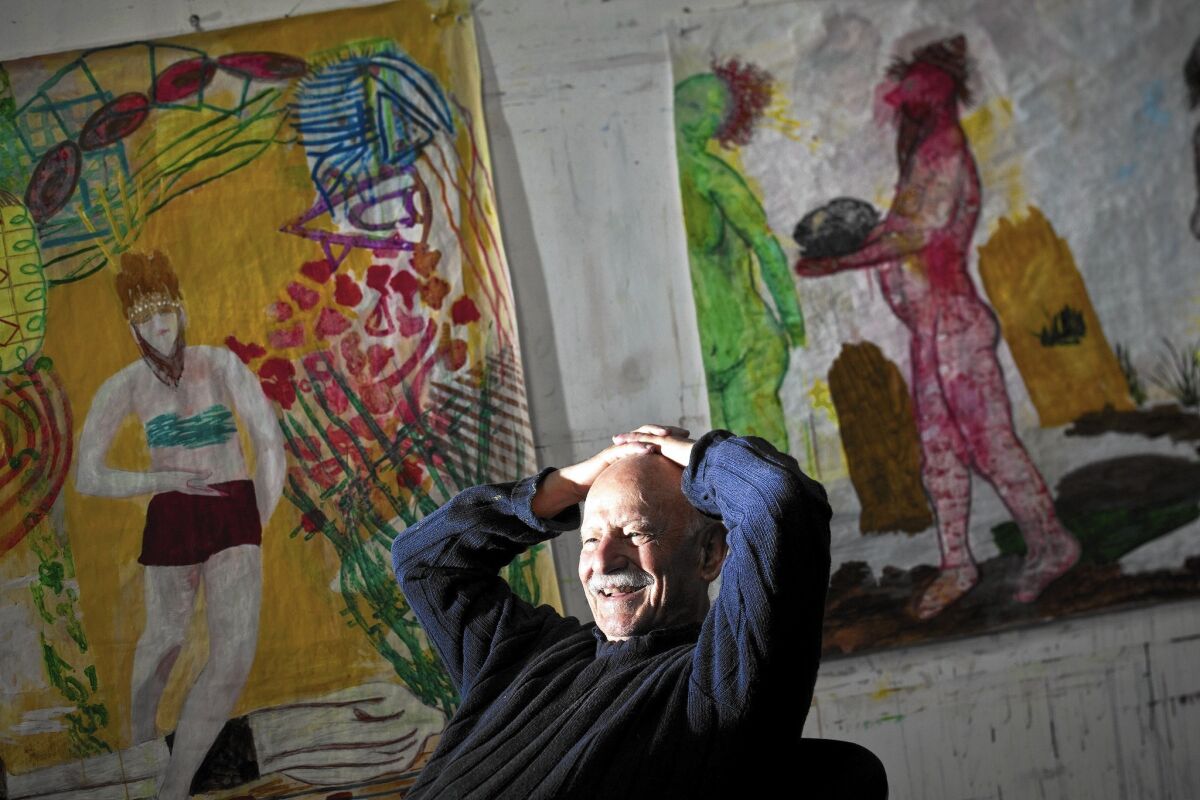 Painter Charles Garabedian in 2011 in his Los Angeles studio.