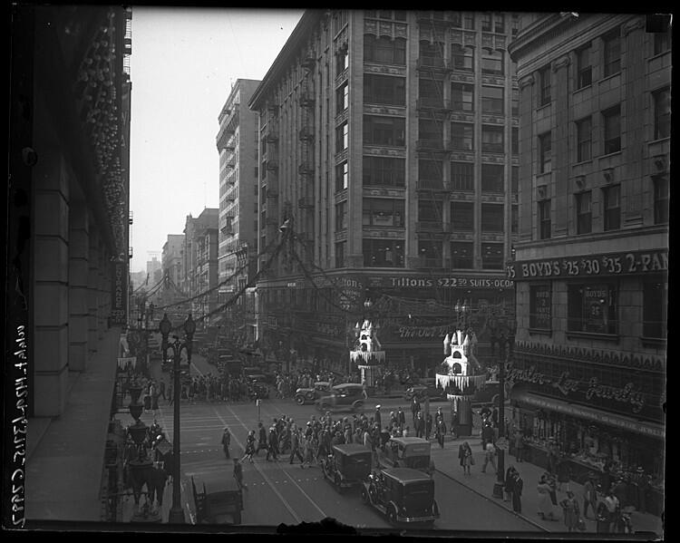 Downtown L.A., circa 1920.