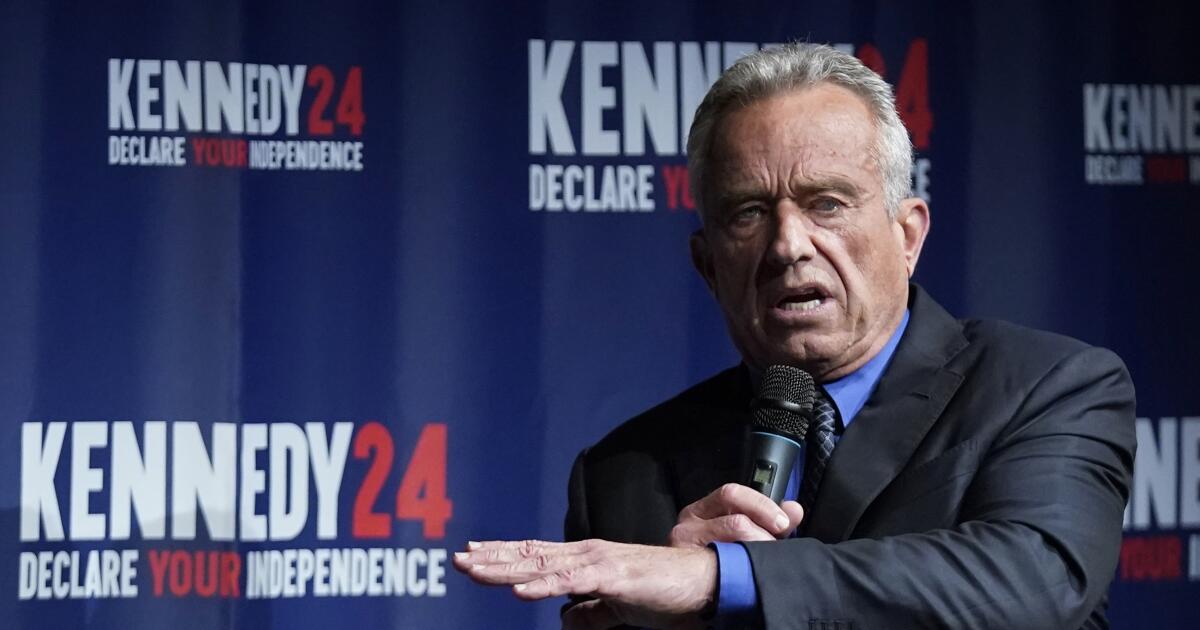 RFK Jr. says he is certified for California presidential poll
