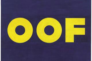 Ed Ruscha, "Oof," 1962/63, oil on canvas