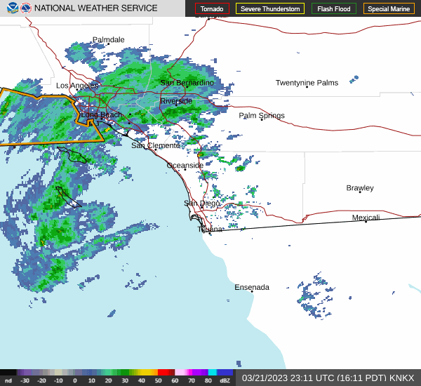 The next wave of rain is moving into San Diego County