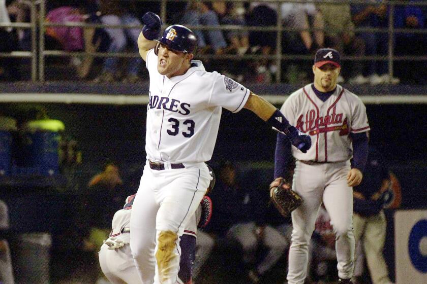 Former Padres third baseman Sean Burroughs died Thursday of a heart attack. He was 43.