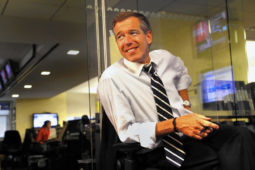 MSNBC will be the platform for former “NBC Nightly News” anchor Brian Williams' reentry to TV news after he served a six-month suspension. Above, Williams in 2009.