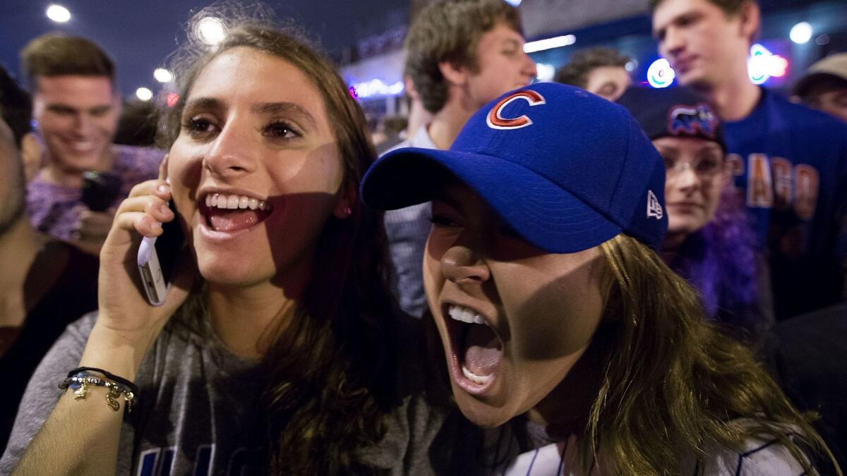 Scenes from Chicago after Cubs win World Series - The Boston Globe