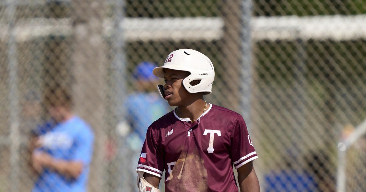Dodgers alter plans, take outfielder Kendall George in MLB draft - Los ...