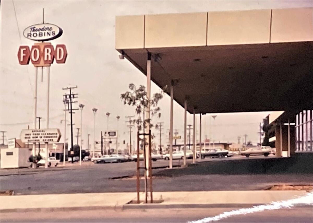 Theodore Robins, seen in an undated photo, moved his dealership to a 10-acre site on Costa Mesa's Harbor Boulevard in 1966.