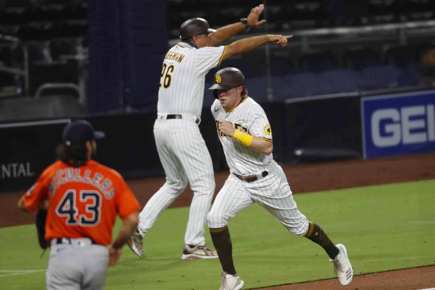 Padres notes: Zack Greinke on the mound; Astros get heckled