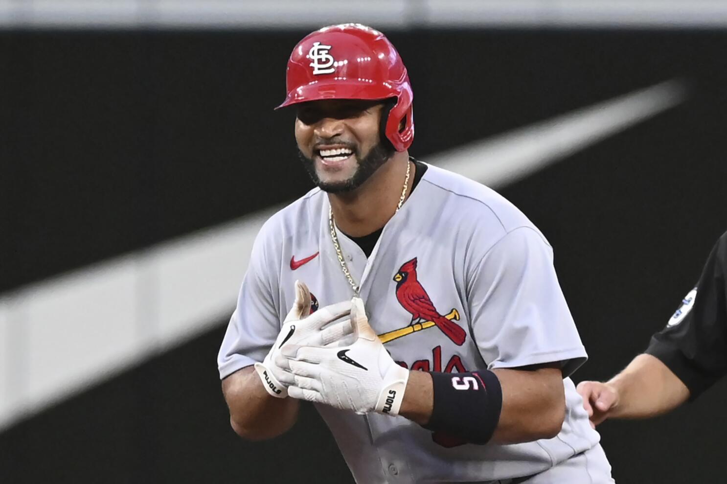 Pujols hits 3-run homer as Cardinals beat Blue Jays 6-1 - The San Diego  Union-Tribune