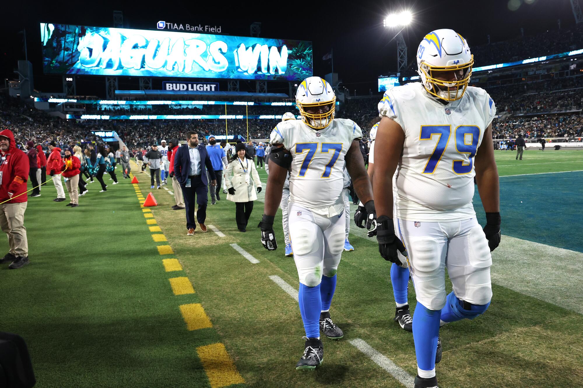Chargers blow 27-point lead, fall to Jaguars in AFC Wild Card game