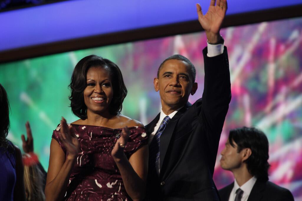 Michelle and Barack Obama, DNC