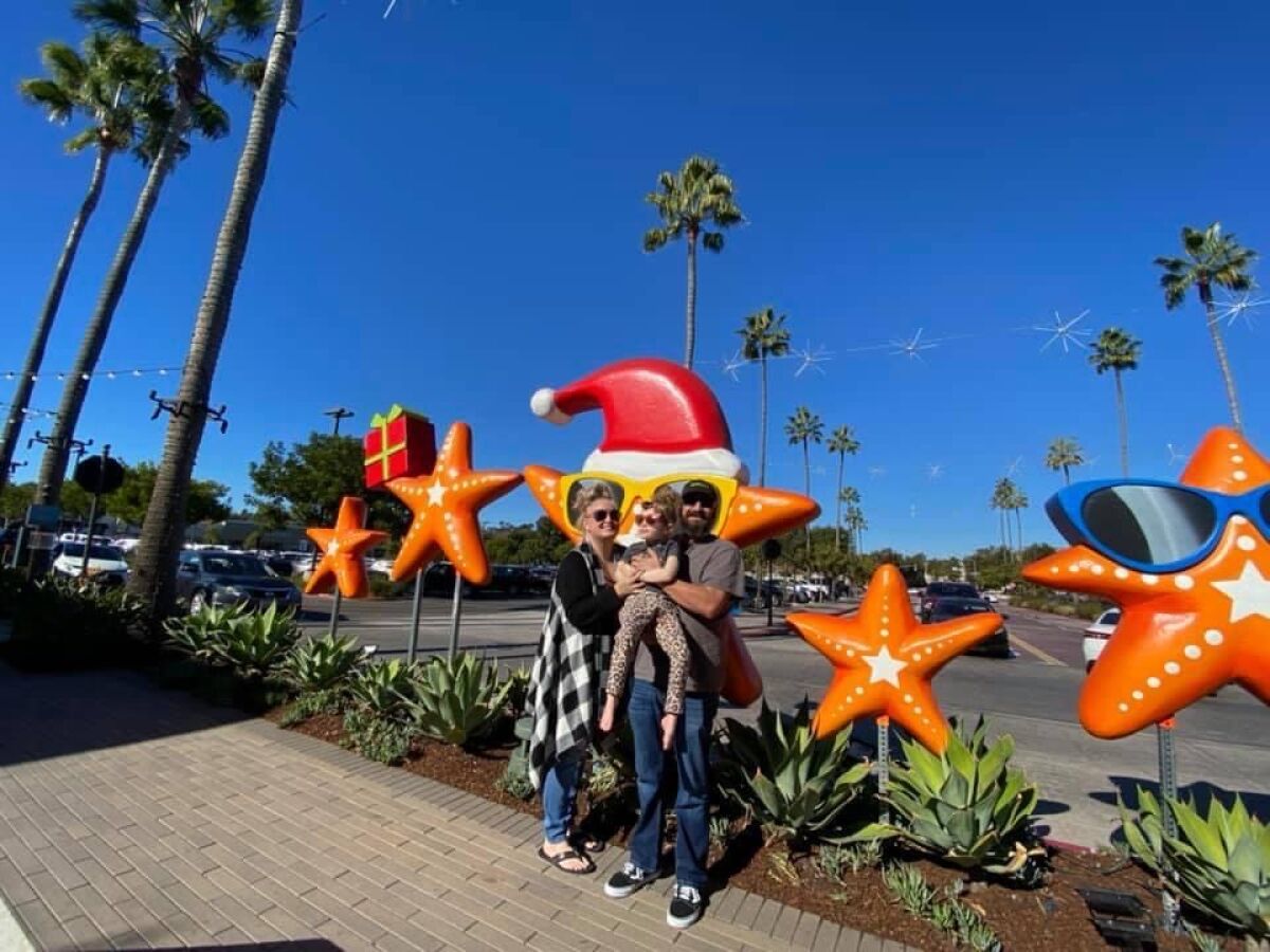 Brooklynn Jarvis and her family were gifted the sea star from the Del Mar Highlands Town Center holiday display.
