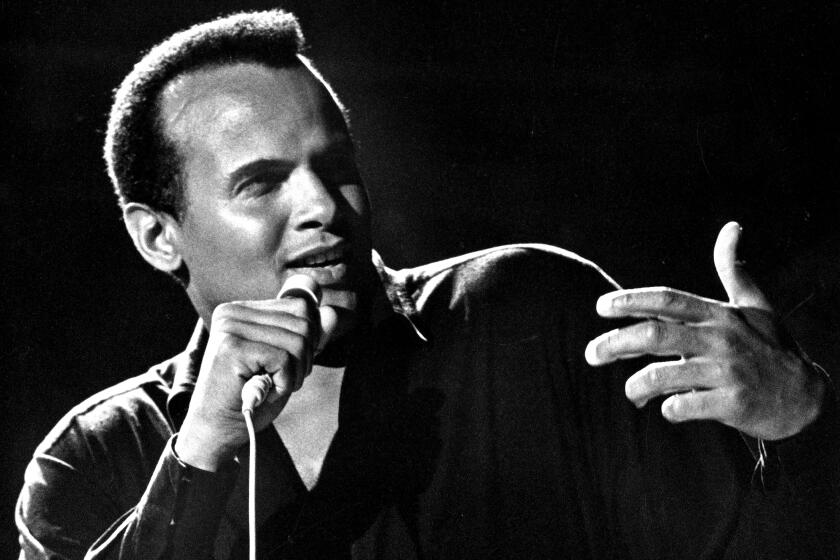 Singer Harry Belafonte performs at International Radio and Television Society Anniversary Gala on March 9, 1967 n NY