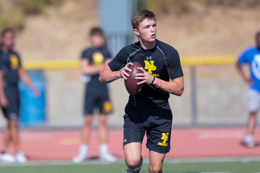 Quarterback Brady Smigiel of Newbury Park projects as an impact freshman in Southern California football.