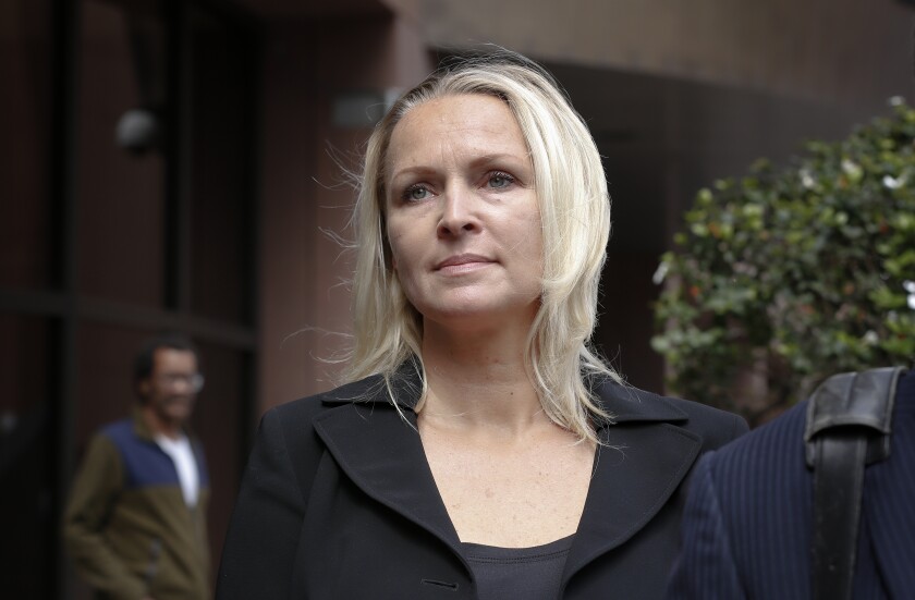 Thursday morning in San Diego, Margaret Hunter leaves federal court after admitting guilt in campaign-finance scandal. Margaret Hunter pleaded guilty to a single count of conspiracy. She faces up to five years in federal custody and a $250,000 fine when she is sentenced Sept. 1.