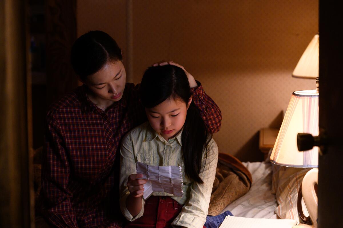 Yeri Han and Noel Cho in “Minari,” nominated for six Oscars.