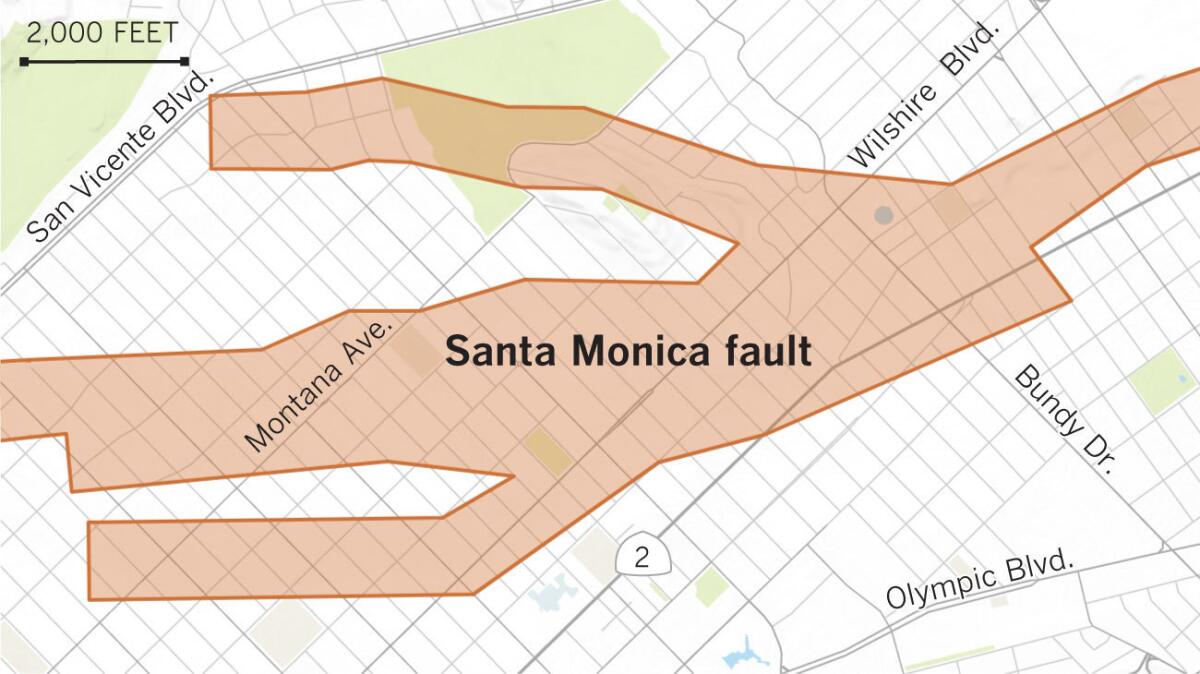 Earthquake fault maps for Beverly Hills, Santa Monica and other Westside  areas could bring development restrictions - Los Angeles Times