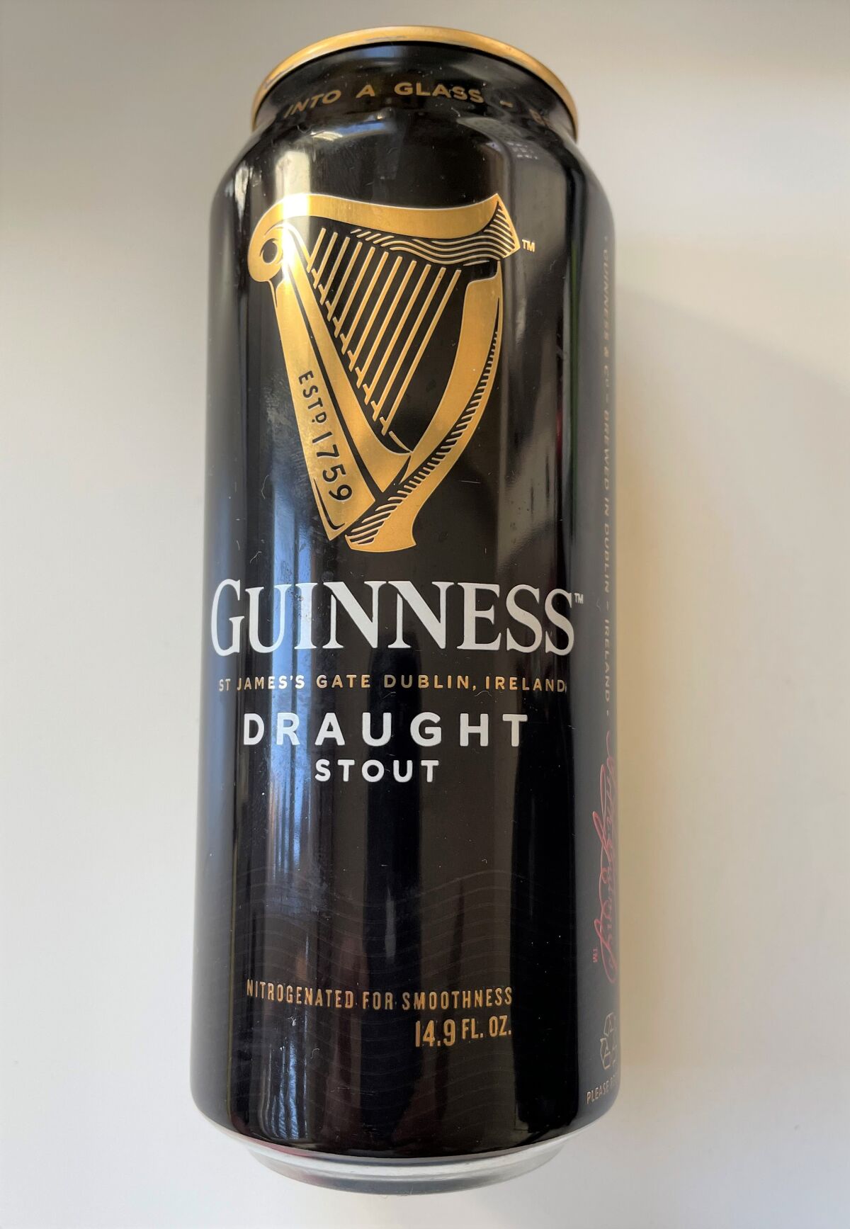 Guinness Draught beer.