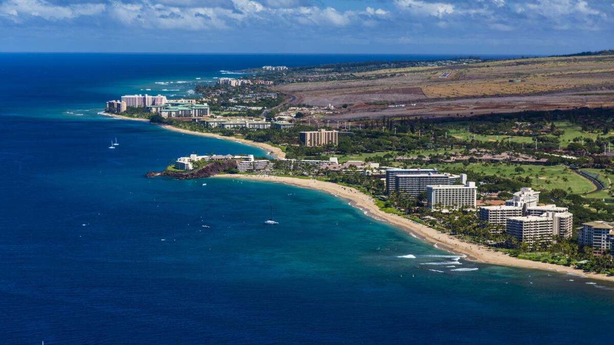 Kaanapali Beach, a three-mile stretch of sand in west Maui, was voted best beach in Hawaii Magazine's readers' poll.