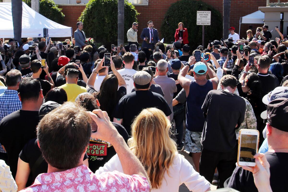 Hundreds of fans came out to celebrate Mike Ness Day in Fullerton.