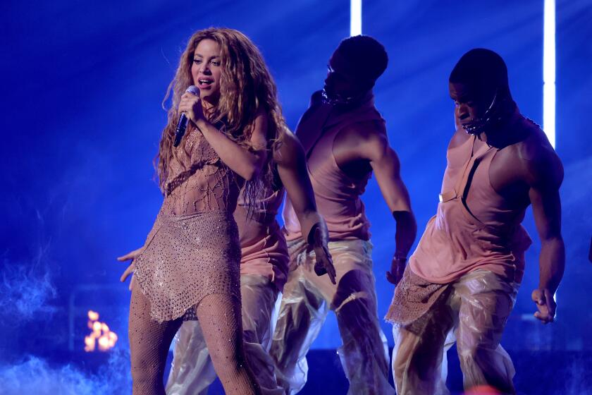 Shakira performs onstage during the 2023 MTV Video Music Awards