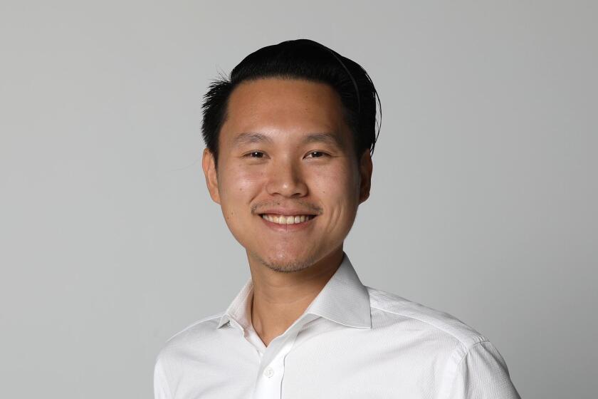 Isaac Wang District 5 candidate at the Union-Tribune Photo Studio on on Monday, October 14, 2019.