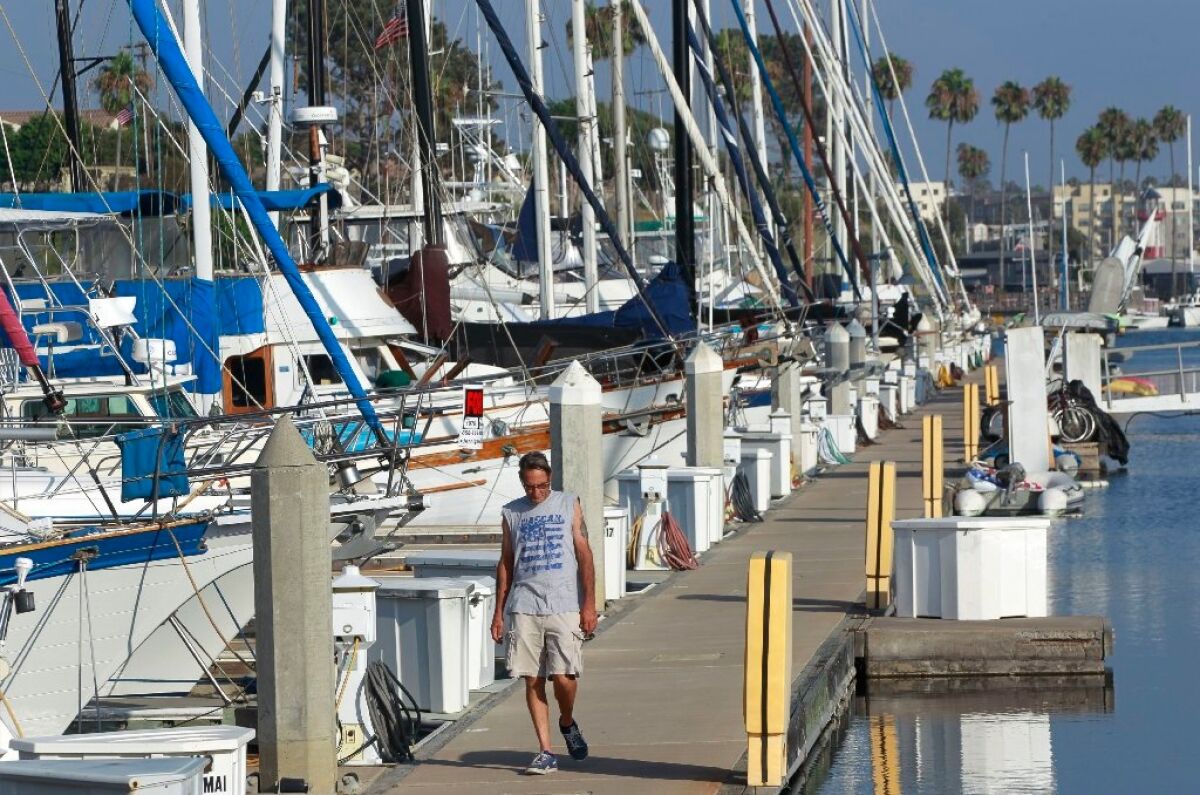 A photo of Oceanside harbor