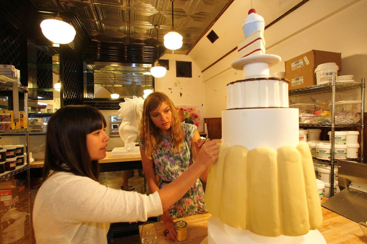 Amateur bakers can learn elaborate decorating techniques at Charm City Cakes West.