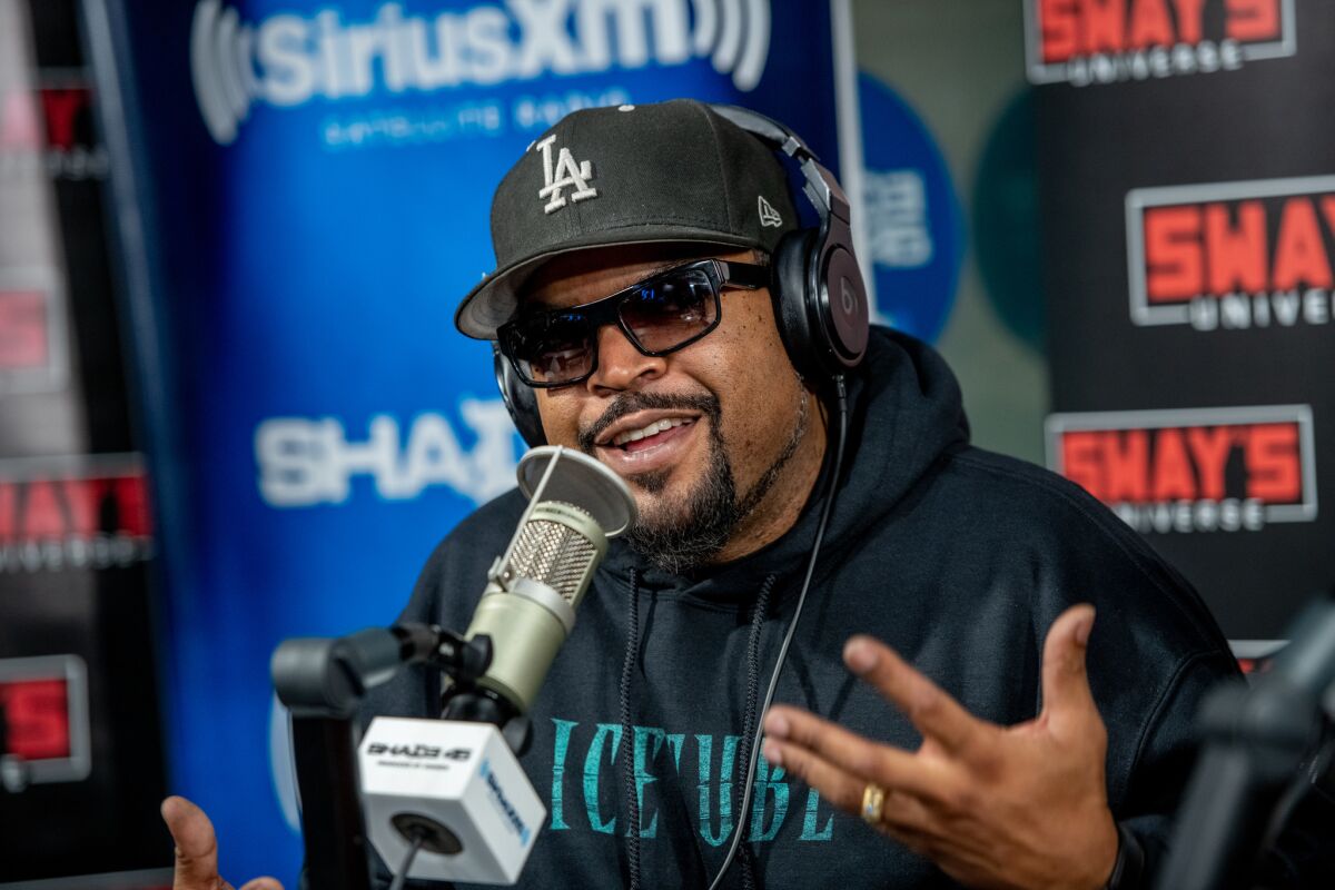 Ice Cube speaks on a Sirius XM show.