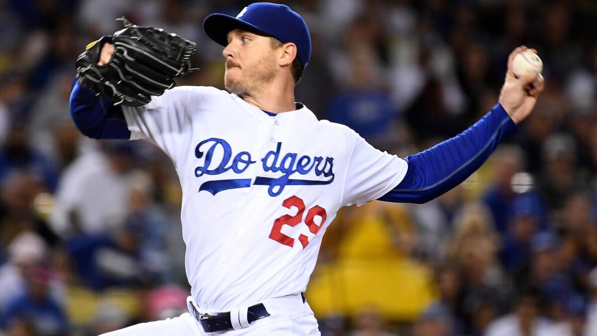 Dodgers starter Scott Kazmir exited after one inning Friday night because of another injury.