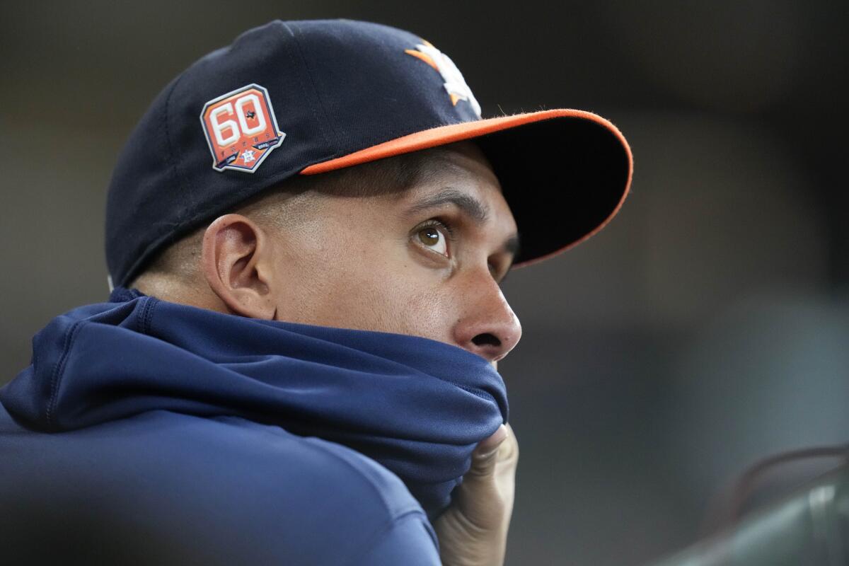 Astros OF Brantley shelved by season-ending shoulder surgery - The