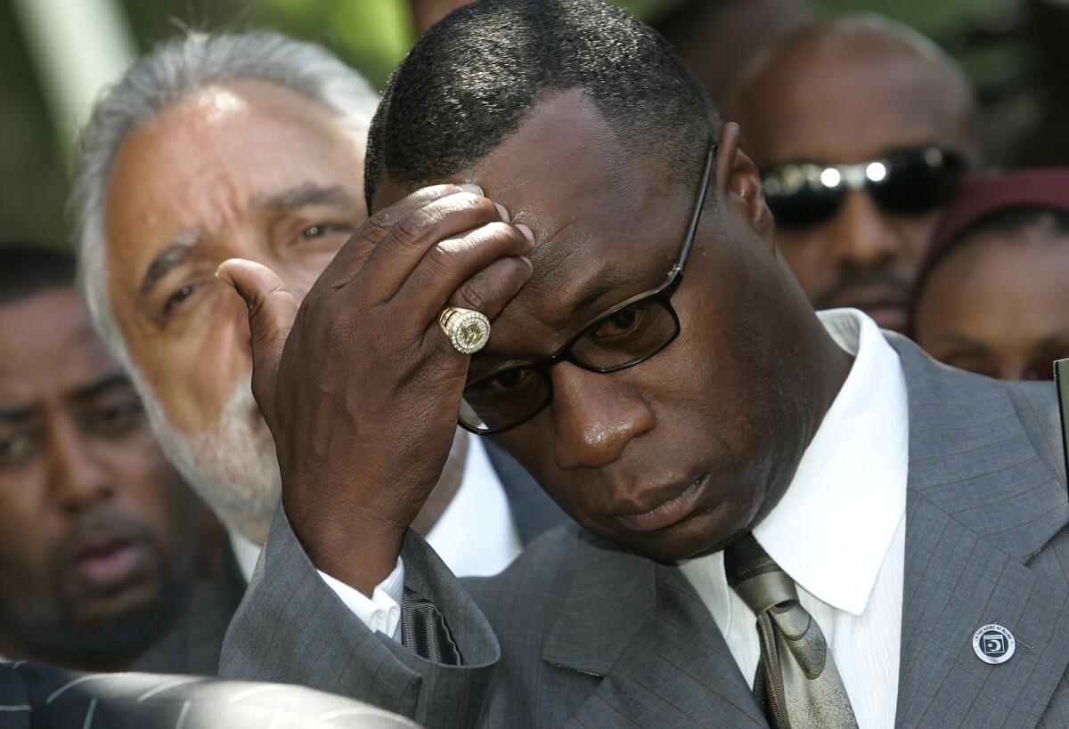 Nation of Islam Minister Tony Muhammad, shown in 2005, likened California's proposed vaccination mandate to the Tuskegee Syphilis Study, in which federal researchers, starting in the 1930s, withheld treatment from African American men.