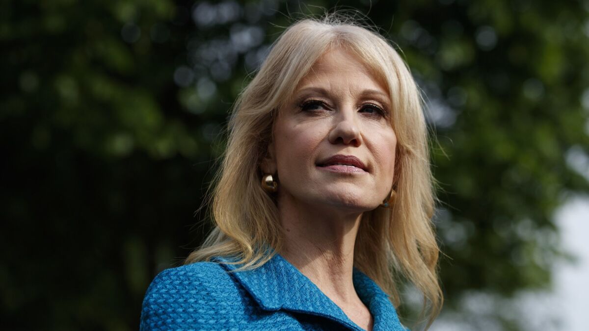 A federal watchdog says Kellyanne Conway has repeatedly violated the Hatch Act by disparaging Democratic presidential candidates while speaking in her official capacity.