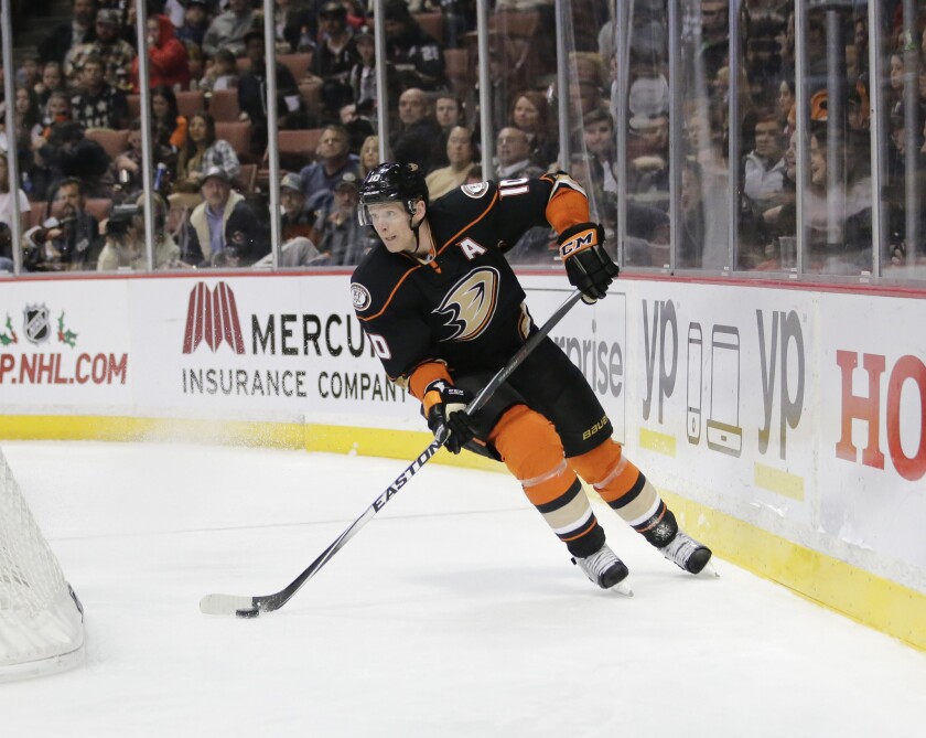 Ducks forward Corey Perry has missed 13 total games this season because of the Mumps and a knee injury.