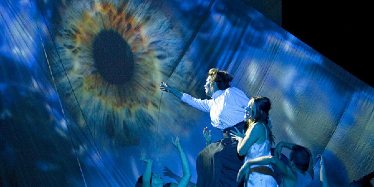 Stunning visuals set the mood during the Long Beach Opera performance of "Paper Nautilus."