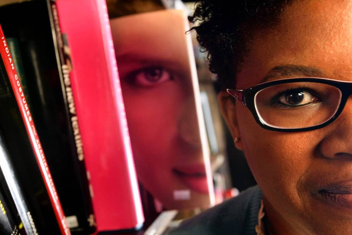 Attica Locke, author of the book "The Cutting Season", at the Last Book Store in downtown Los Angeles.