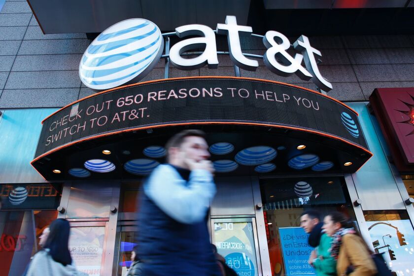 An AT&T store in New York in October.