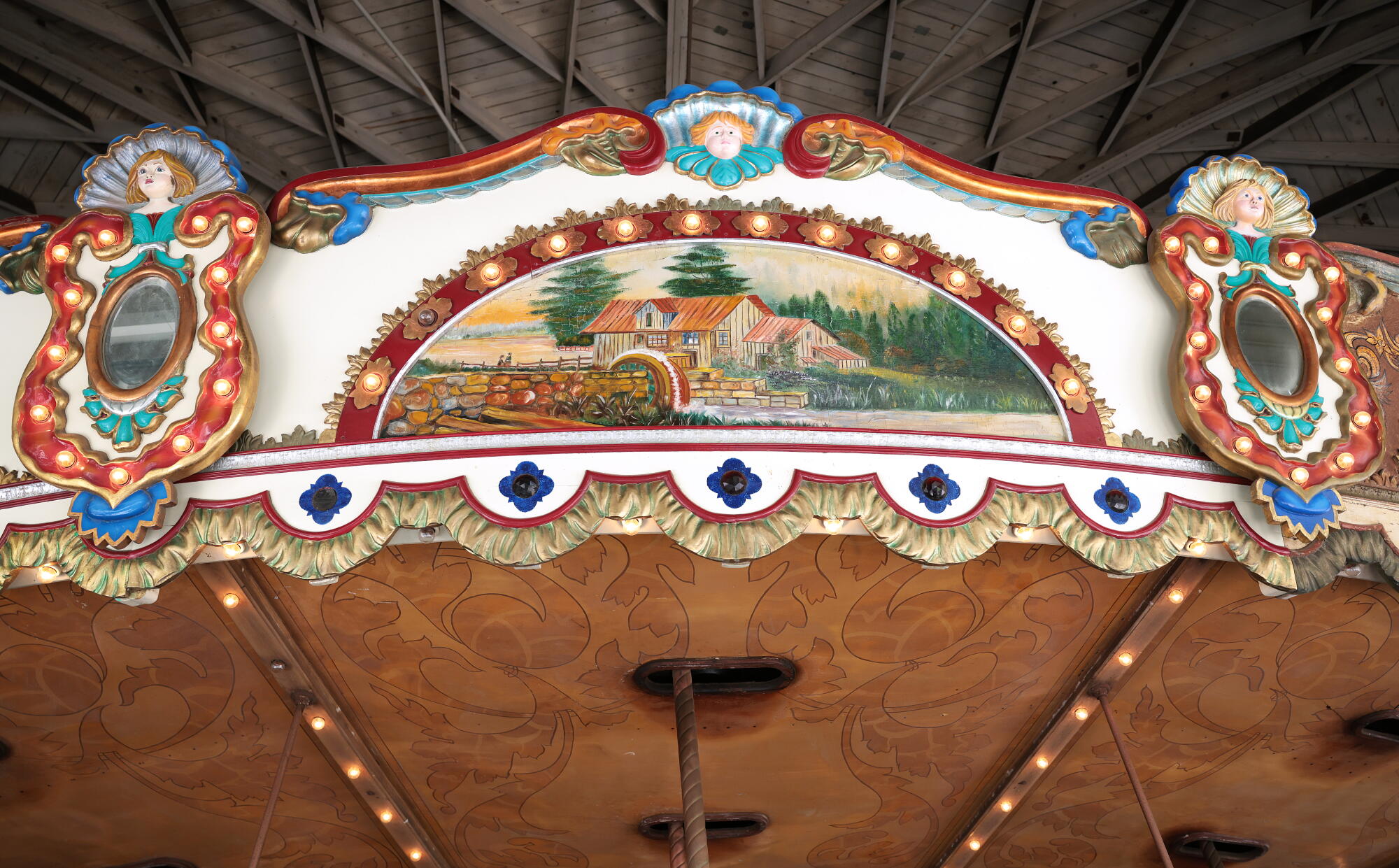 The Griffith Park merry-go-round, which is presently nether refurbishment pinch plans to unfastened soon.